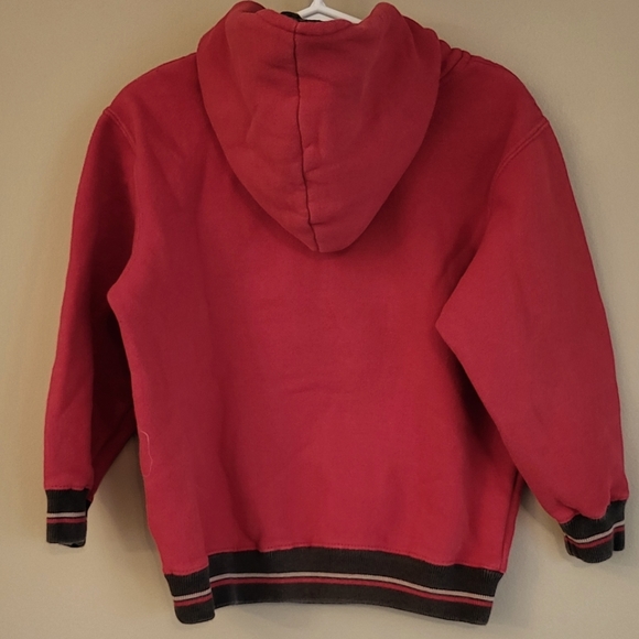 "Play In the Dirt" red pullover hoodie - Picture 2 of 4